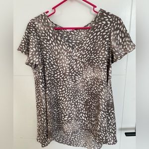 Buddylove - Avril Flutter Sleeve - Fawn Print - Small